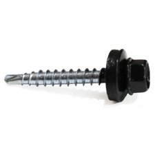 Саморезы кровельные WFD черный 4.8x35мм 100шт