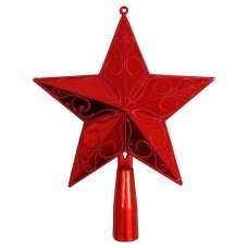 Елочная верхушка Звезда 18см в ассортименте