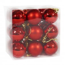 Набор елочных шаров 40мм 18шт