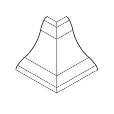 Угол внешний для профиля ПВХ темный каштан 21х21мм