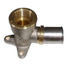 Угол с обжимным фланцем d16мм 1/2