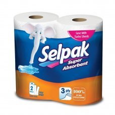 Полотенца бумажные Selpak Super Absorbent трехслойные 2рулона