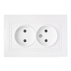 Розетка Уют на 2 поста без заземления