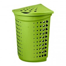 Корзина для белья угловая Victor Зеленая 40л