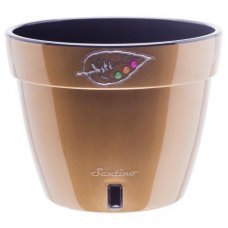 Горшок для цветов Asti Золотой-Черный 6л