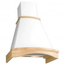 Кухонная вытяжка Ротонда 60 бежевый / дуб неокрашенный