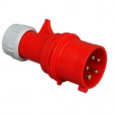 Вилка переносная промышленная с заземлением 32А 5Р