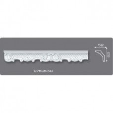 Потолочный плинтус с орнаментом 07505 KD