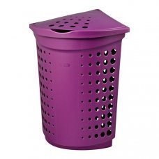 Корзина для белья угловая Victor Фиолетовая 40л