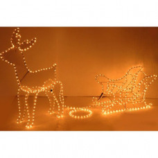 Световая фигурка Олень с санями 14м