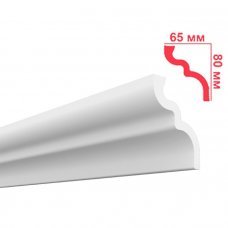 Плинтус потолочный H 65х80