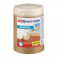 Укрывная бумага с малярной лентой Easy Cover 150мм 20м