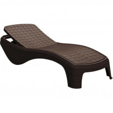 Шезлонг Atlantic Brown 197x74x36см