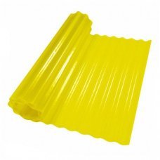 Пластиковый шифер волнистый 2x5м желтый