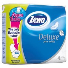 Туалетная бумага Pure White трехслойная 4рулона