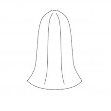 Угол внешний для плинтуса 117 орех 23х52мм