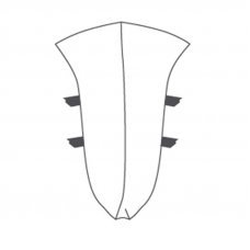 Угол внутренний для плинтуса 117 орех 23х52мм