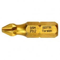 Бита Ph2 25мм Torsion Isotin