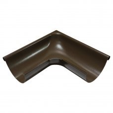 Угол желоба наружный коричневый 125мм