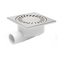 Сифон для душа горизонтальный с зашитой от запаха 150х150х50мм