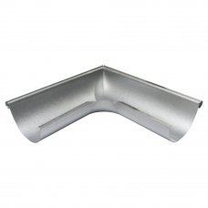 Угол желоба наружный Al-Zn серебристый 125мм