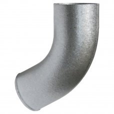 Колено сливное Al-Zn серебристый 90мм