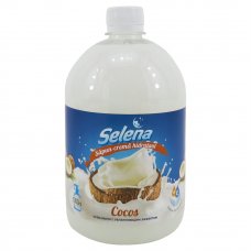 Жидкое мыло Selena Кокос 1л резерв