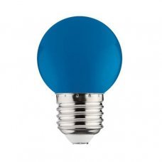 Лампа светодиодная синяя с цоколем E27 1Вт