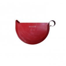 Заглушка желоба левая/правая красная 125мм