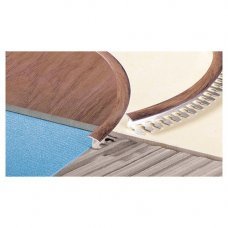 Дилатационный гибкий профиль D15 P дуб белый 2500х14мм