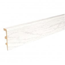 Плинтус напольный Integra снежный ясень 2400x21x80мм