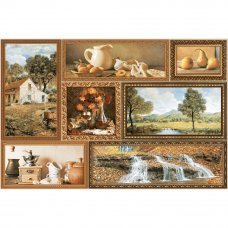 Декор Grani Brown 23x35см