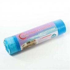 Пакеты для мусора с затяжками 15шт 60л