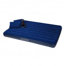Надувной матрас с подушками Classic downy bed 68765 203x152x22см