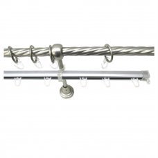 Настенный карниз 1,6м хром матовый