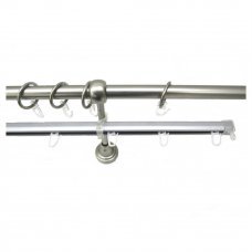 Настенный карниз 2м хром матовый