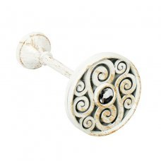 Держатель для штор белое золото