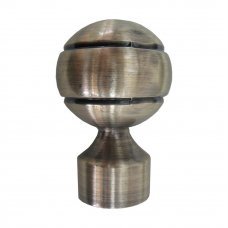 Комплект наконечников для карниза Каро 16мм 2шт золото антик