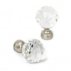 Комплект наконечников для карниза Леда 16мм 2шт хром матовый