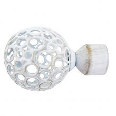 Наконечник для карниза Латио 25мм белое золото