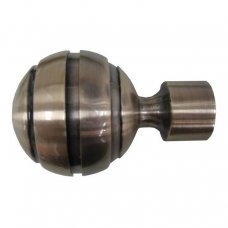 Комплект наконечников для карниза Омега 25мм золото антик