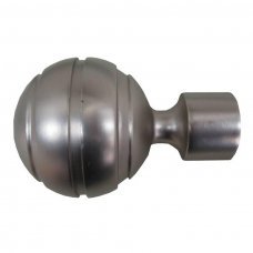 Комплект наконечников для карниза Омега 25мм хром матовый