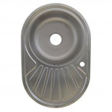 Мойка нержавеющая 77x50см левосторонняя