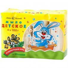 Мыло детское с чистотелом 4х100гр
