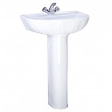 Раковина с пьедесталом Lotos 58х50см