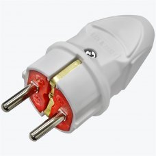 Вилка прямая с заземлением 16A