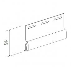 Стартовый профиль SV-11 для винилового сайдинга 3050мм белый