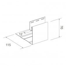 Приоконный профиль SV-17 для винилового сайдинга 3050мм белый