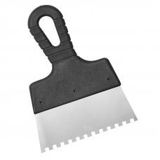 Шпатель нержавеющий зубчатый 10х150мм