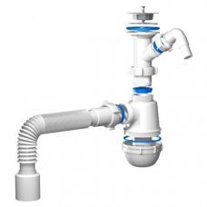 Сифон для умывальника с отводом для стиральной машины A 2015